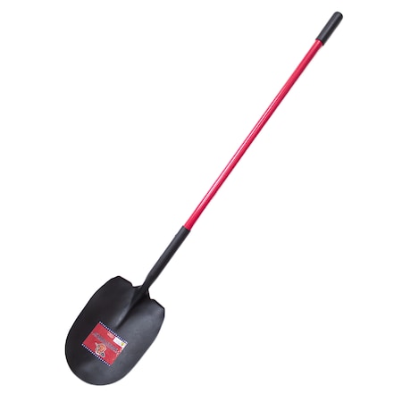 Bully Tools Shovel, 14 ga Steel Blade, Fiberglass Handle 92715